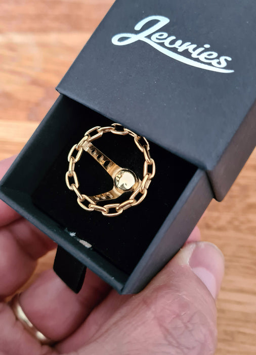 Miniature Steel Chain Steering Wheel GOLD