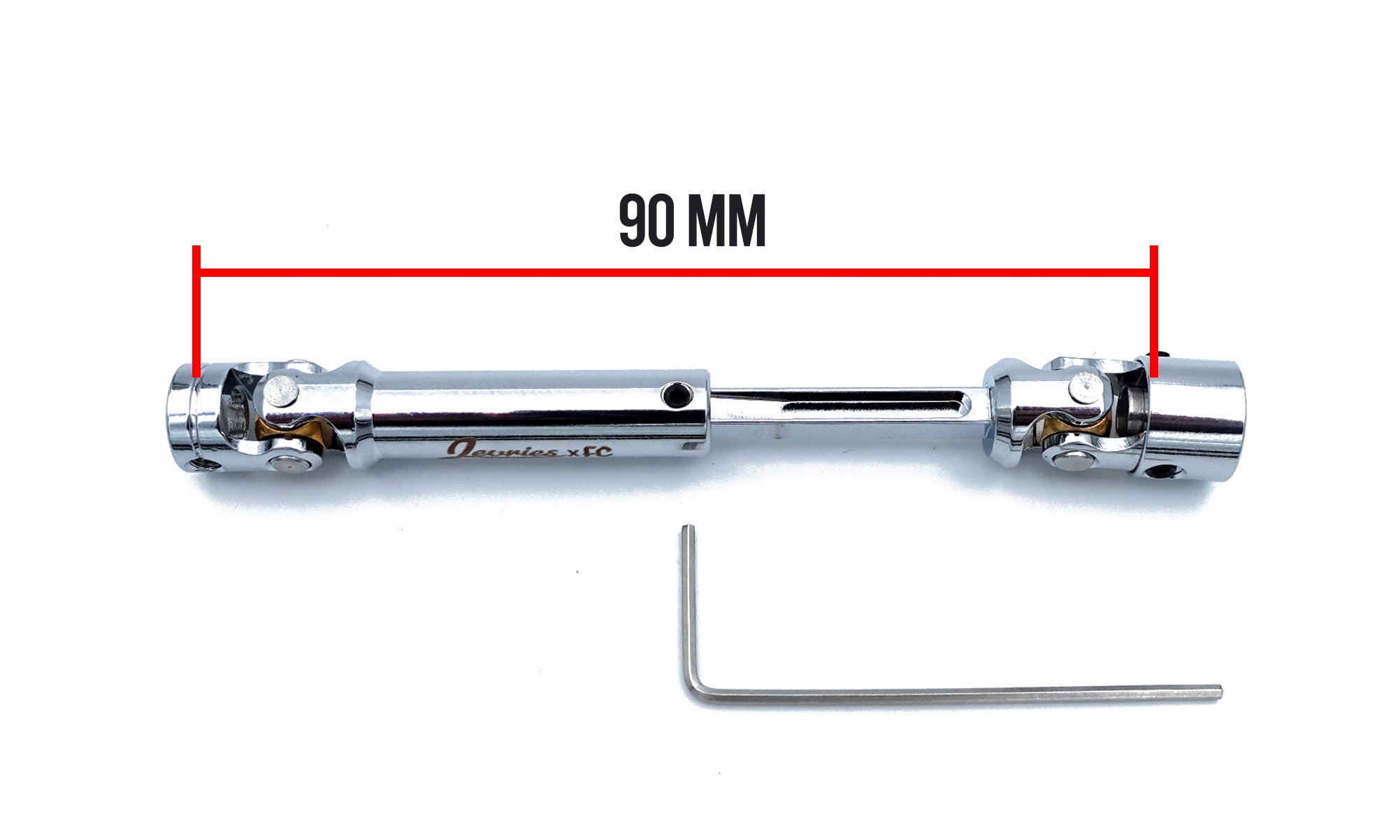 Chrome unlimited slip driveshaft extended 90mm