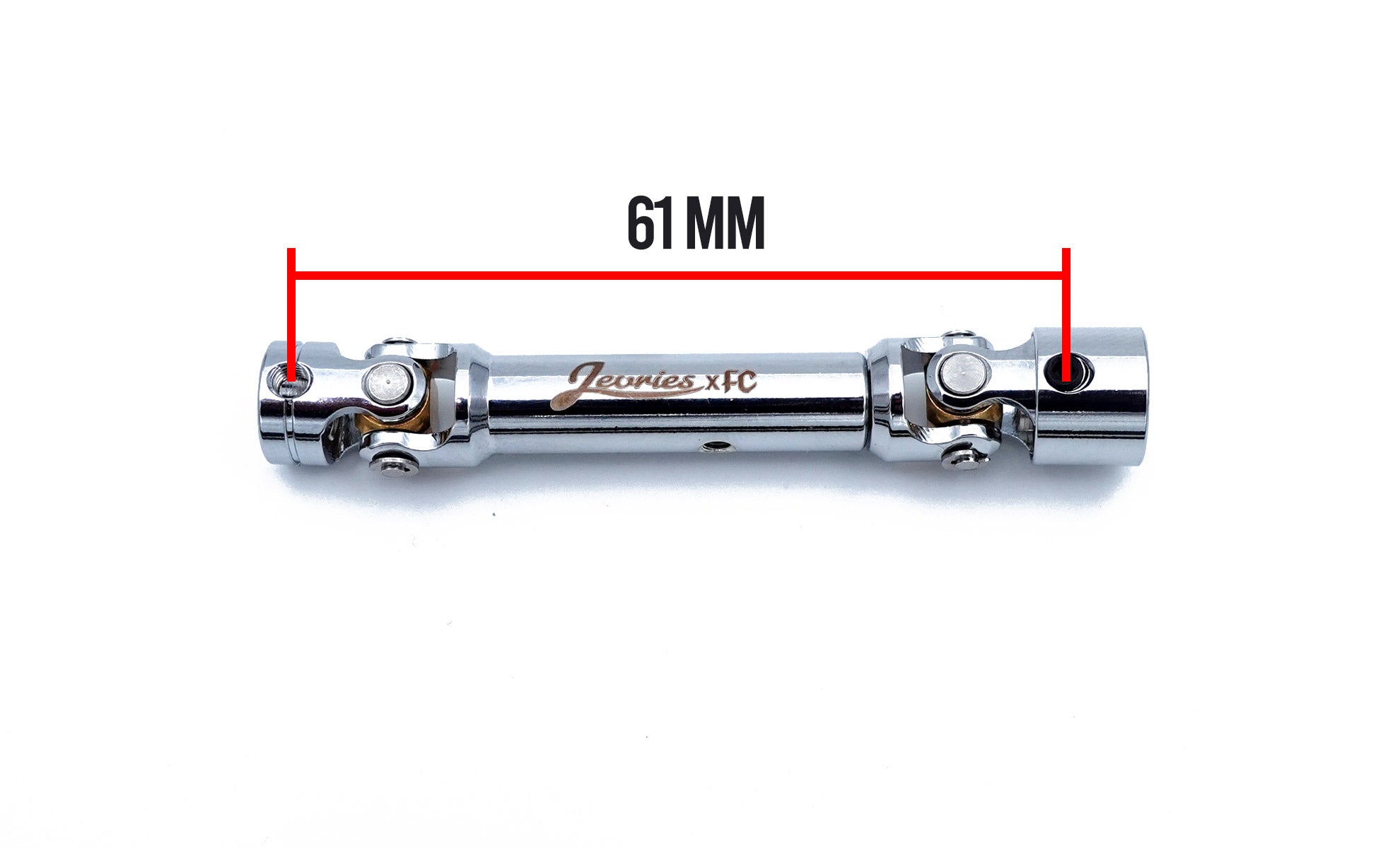 Chrome unlimited slip driveshaft retracted 61mm