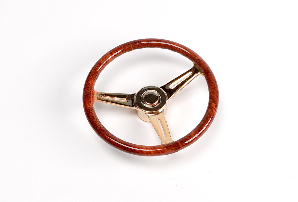 Nardi style 1/10 scale Steering Wheel Gold or Chrome
