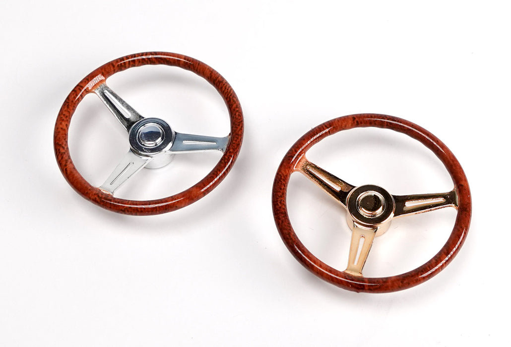 Nardi style 1/10 scale Steering Wheel Gold or Chrome