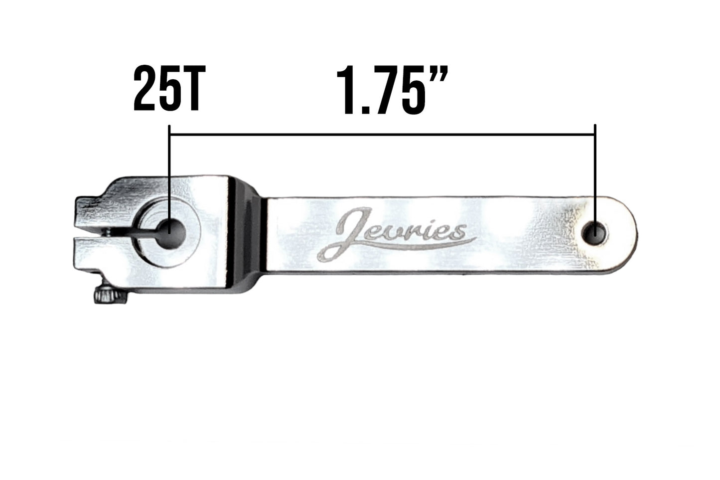 Chrome 1.75" Long Servo Horns (set of 2) Jevries