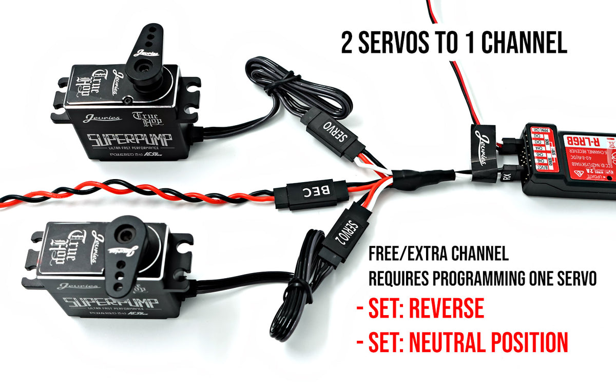bec wired harnass 2 servo to 1 channel – Jevries