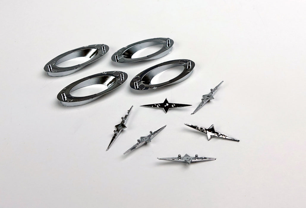 FifytNine Impala cruiser skirts exhaust ports & stars