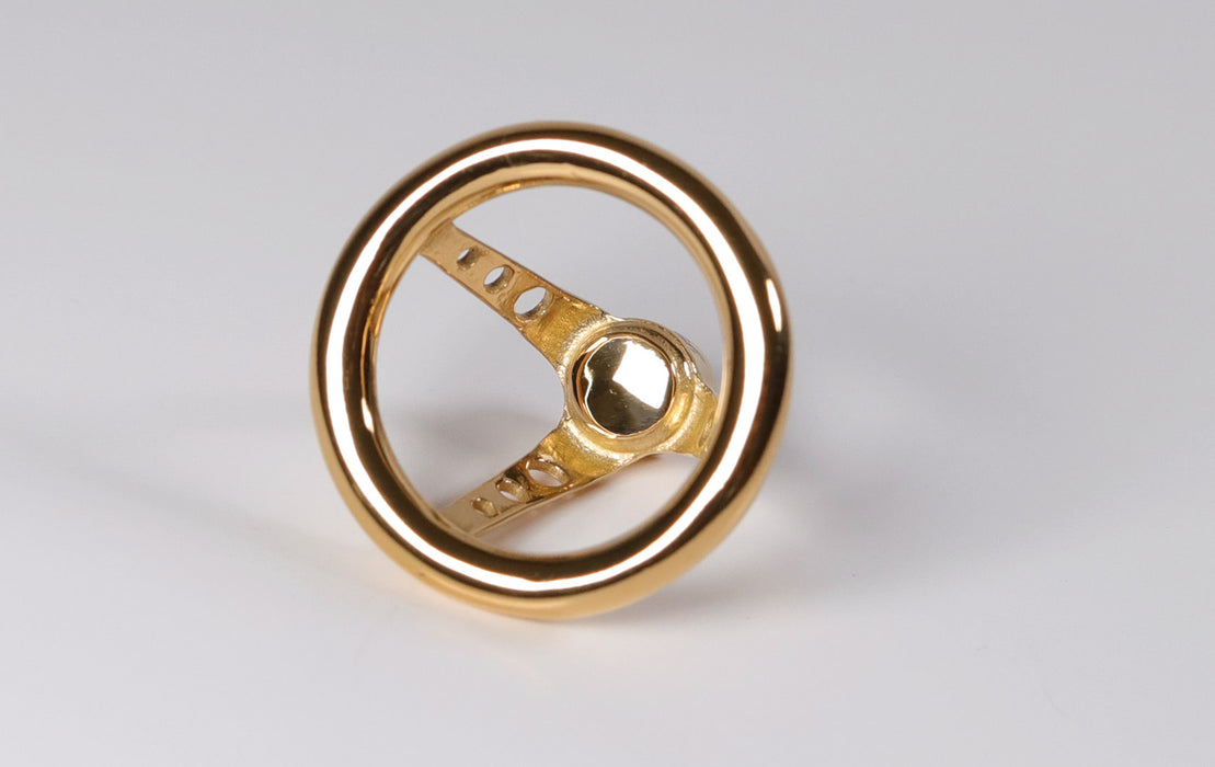 Donut Steering Wheel - Gold