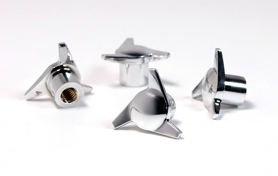Classic 3 Wing Knock Offs for TRUE 13 Wheels (Gold or Chrome)