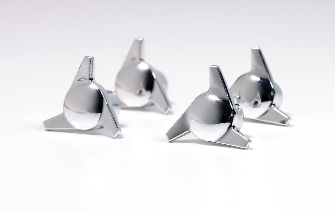 Classic 3 Wing Knock Offs for TRUE 13 Wheels (Gold or Chrome)