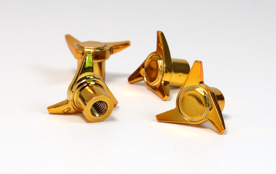 Super Swept Knock Offs for TRUE 13 Wheels (Gold or Chrome)