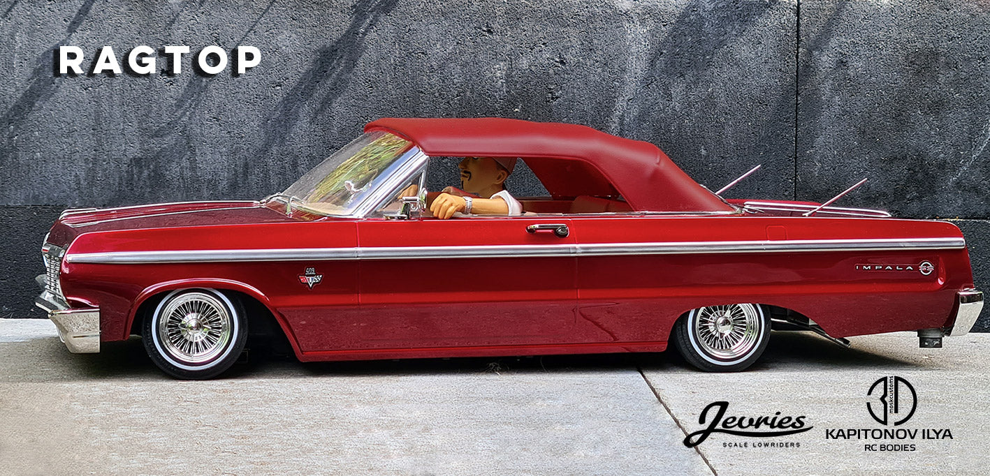 Ragtop with optional gangster window for your Redcat Sixty Four Impala