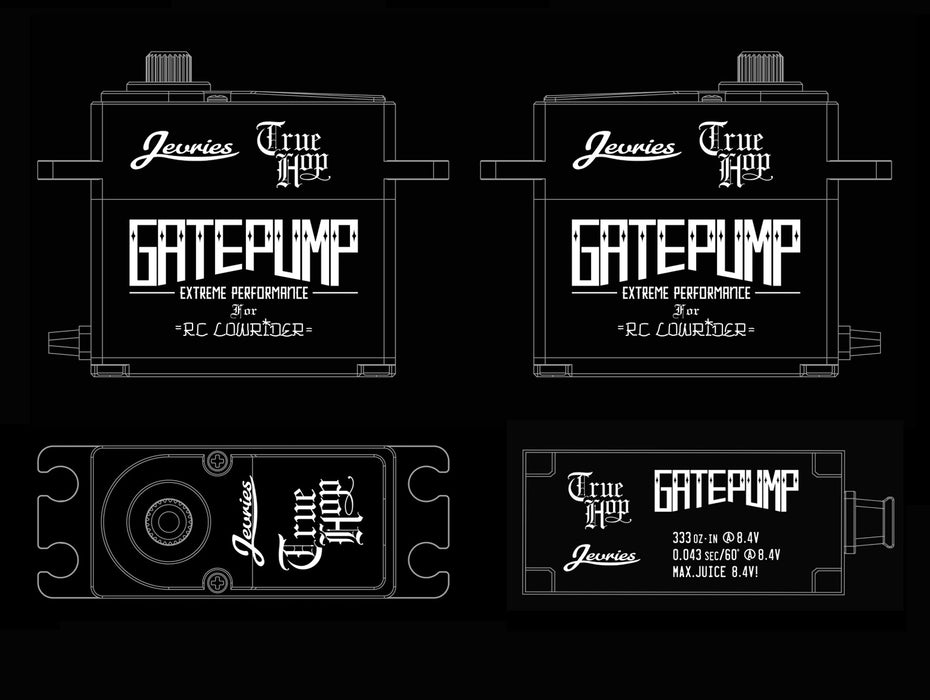 True Hop GATE PUMP servo developed for 10A BEC at 8.4V