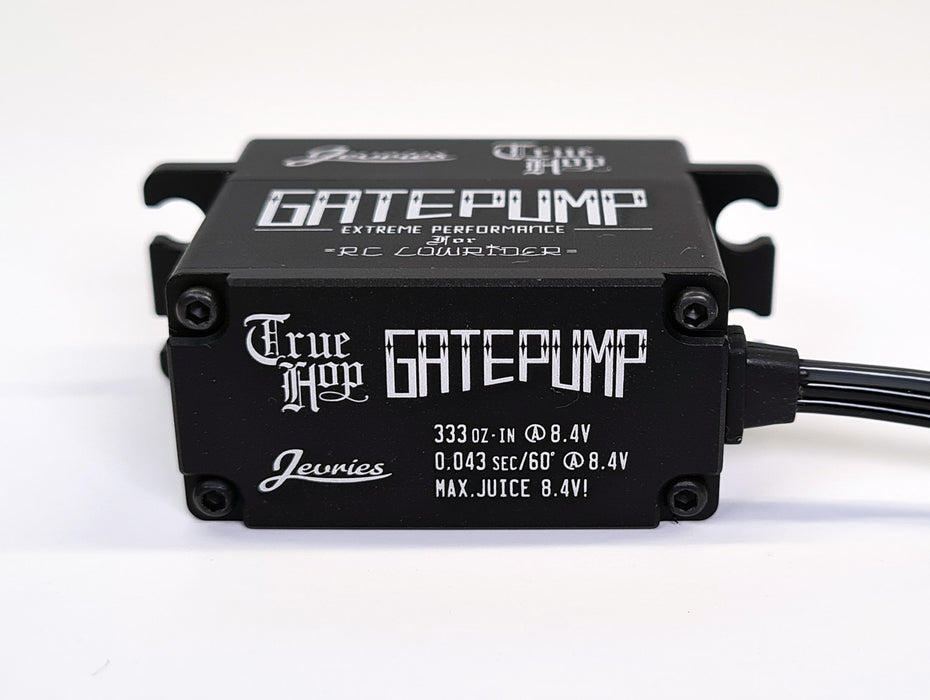 True Hop GATE PUMP servo developed for 10A BEC at 8.4V