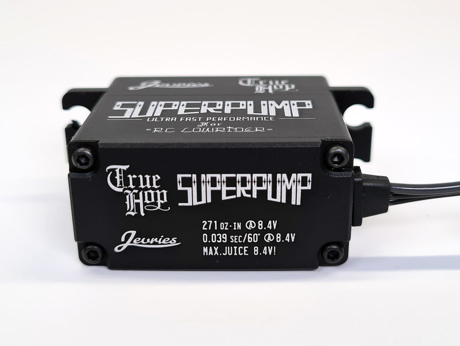True Hop SUPER PUMP servo developed for 10A BEC at 8.4V