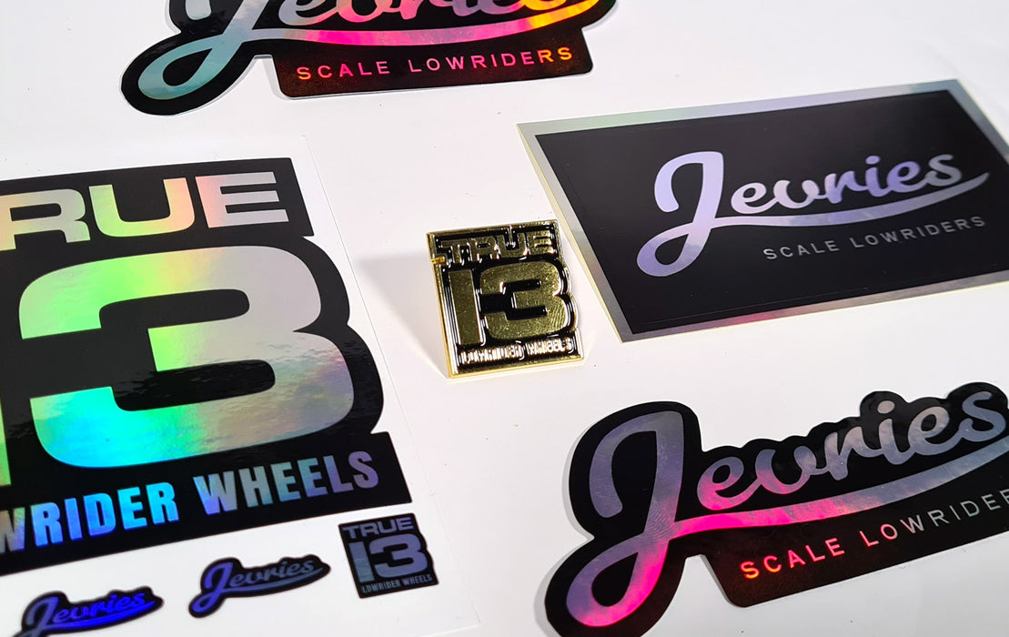 Jevries Sticker Pack + TRUE 13 Pin