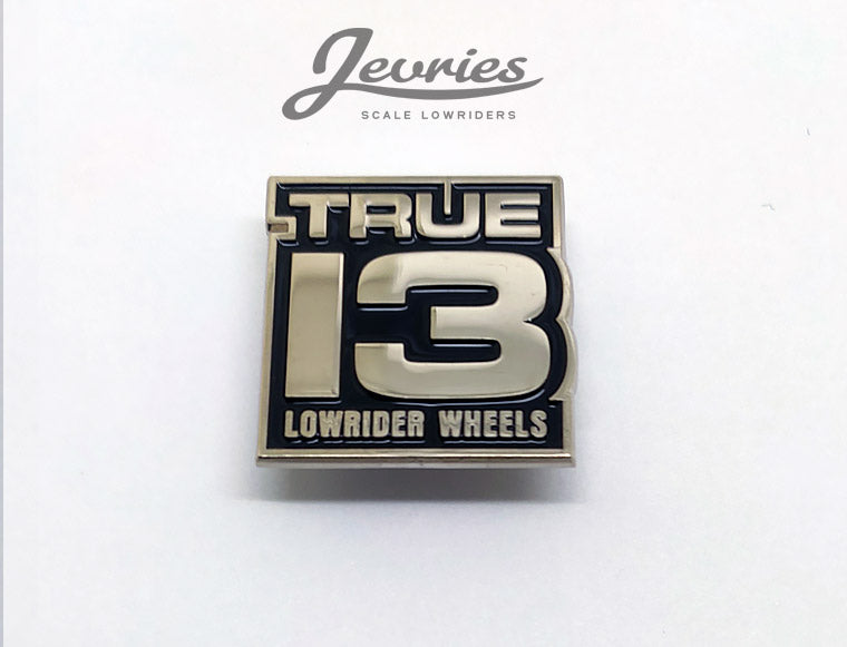 TRUE 13 Metal pin Chrome or Gold