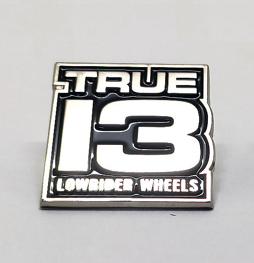 TRUE 13 Metal pin Chrome or Gold